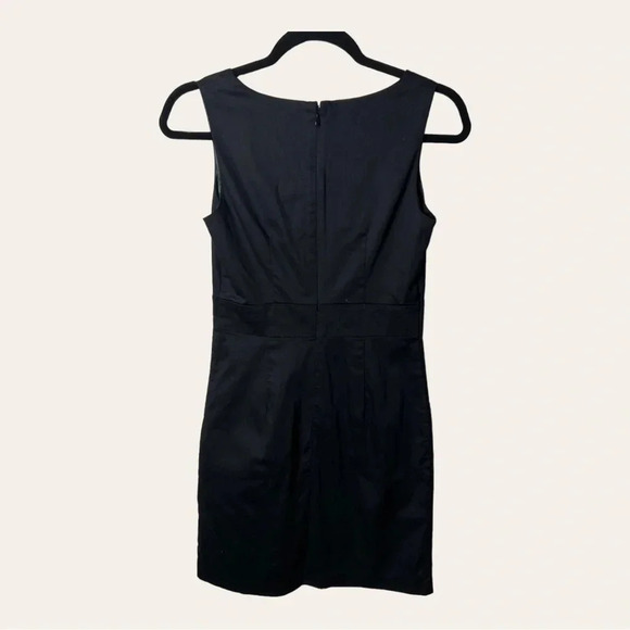 Mossimo BLACK MINI DRESS SIZE 2 PLEATED IN FRONT POCKETS - Picture 7 of 10